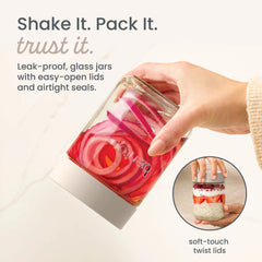 Bentgo Leak-Proof Glass Food Jars (16 fl oz Jars)