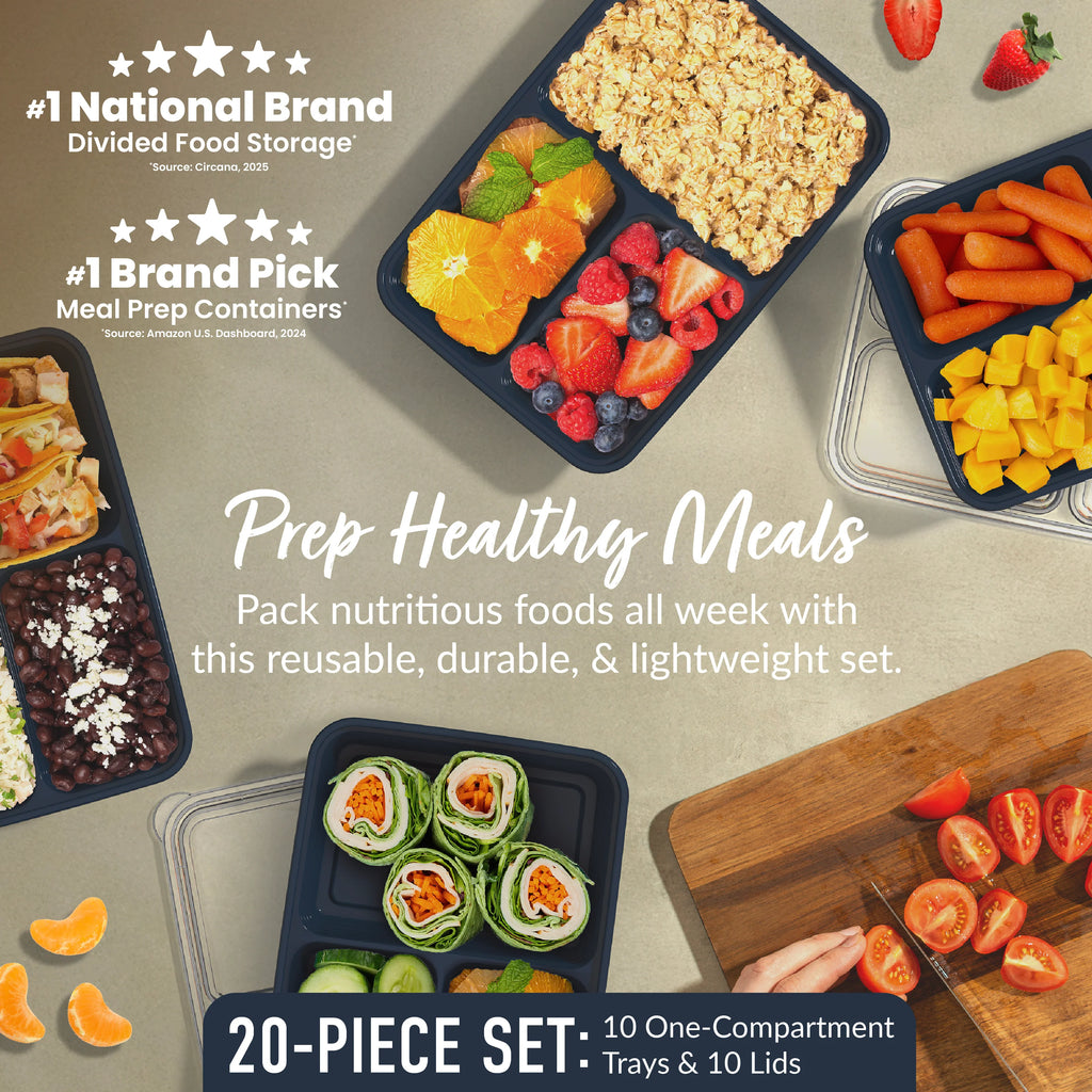 Bentgo Prep 3-Compartment Meal Prep Containers (20-Piece)