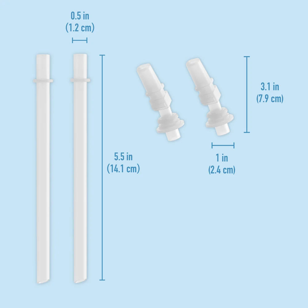 Bentgo Kids Water Bottle Replacement Straws (2-Pack)