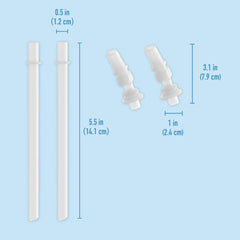 Bentgo Kids Water Bottle Replacement Straws (2-Pack)
