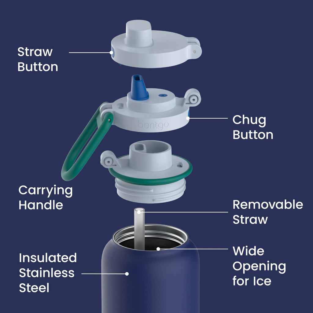 Bentgo Flip 2-in-1 Water Bottle (24 fl oz)