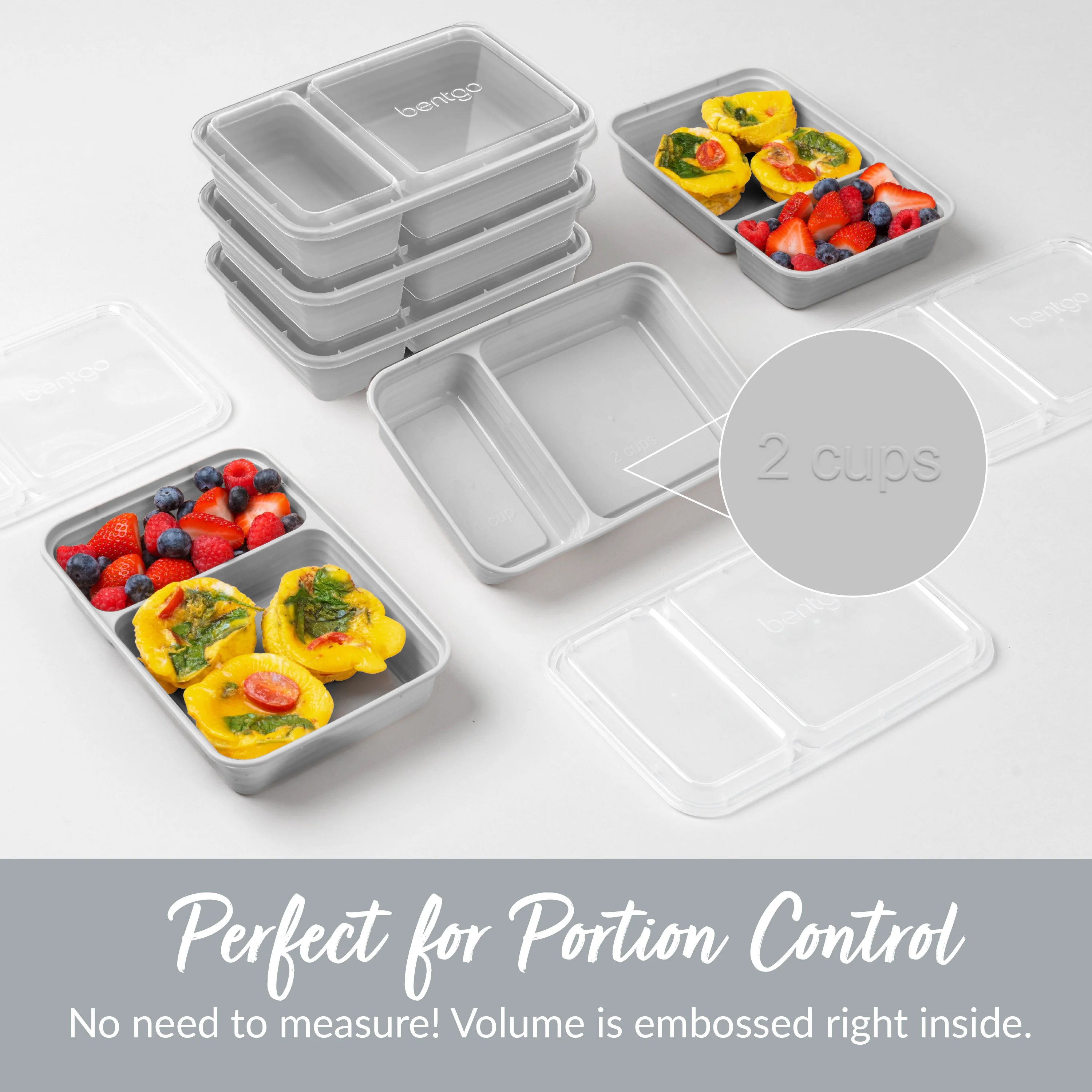 Bentgo Prep 2-Compartment Meal Prep Containers (20-Piece)