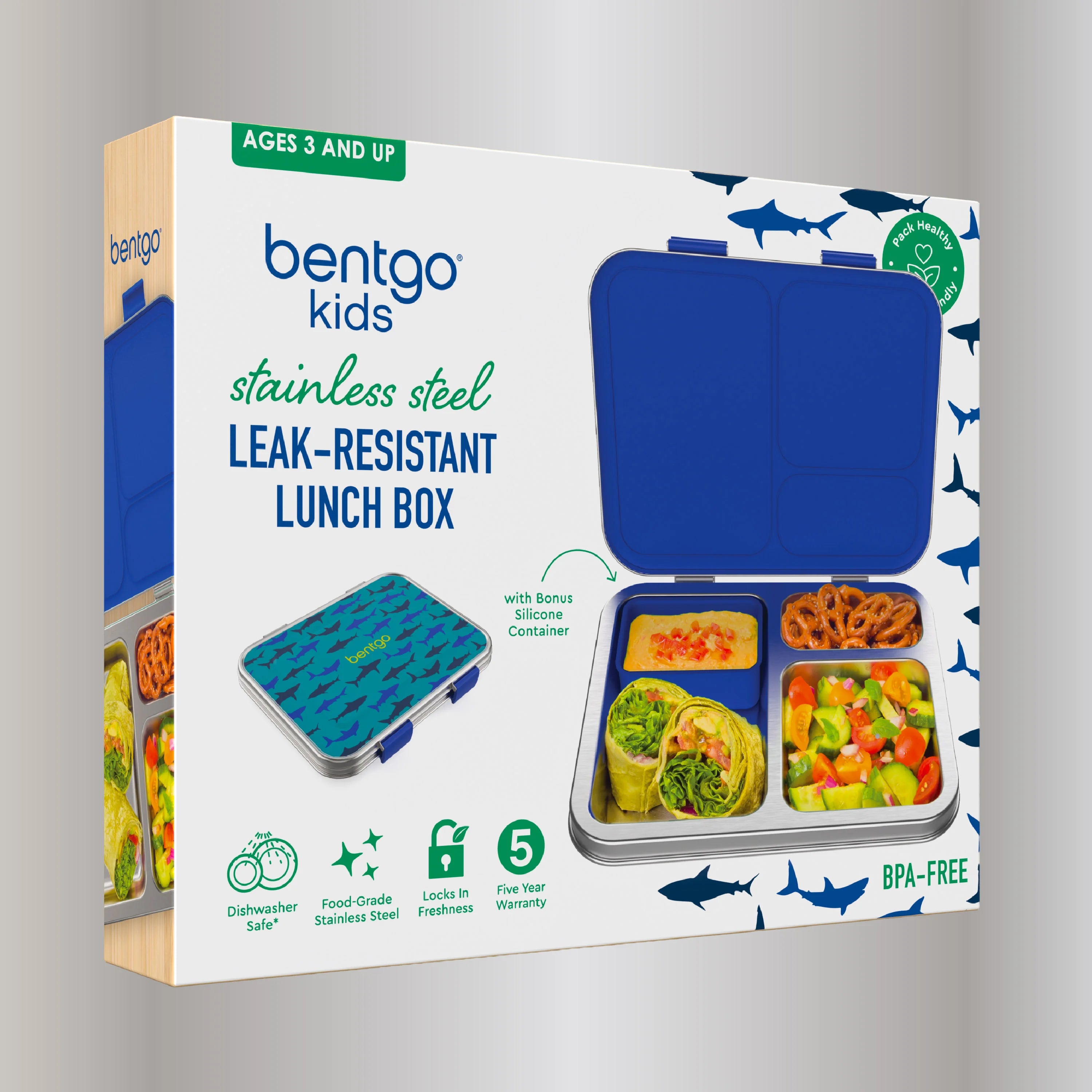 Bentgo Kids Stainless Steel Prints Lunch Box