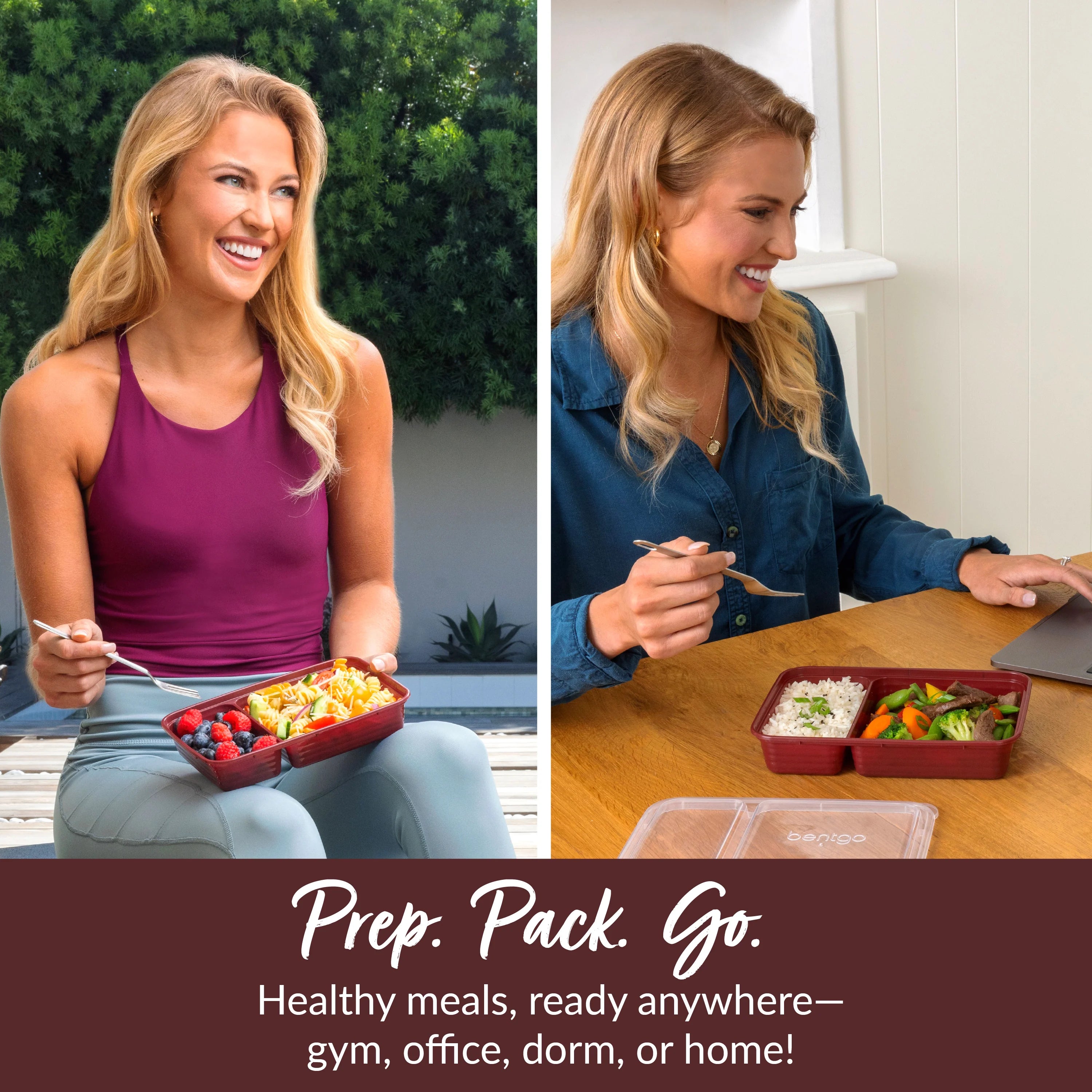 Bentgo Prep 2-Compartment Meal Prep Containers (20-Piece)