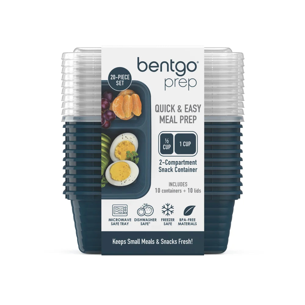 Bentgo Prep 2-Compartment Snack Containers (20-Piece)