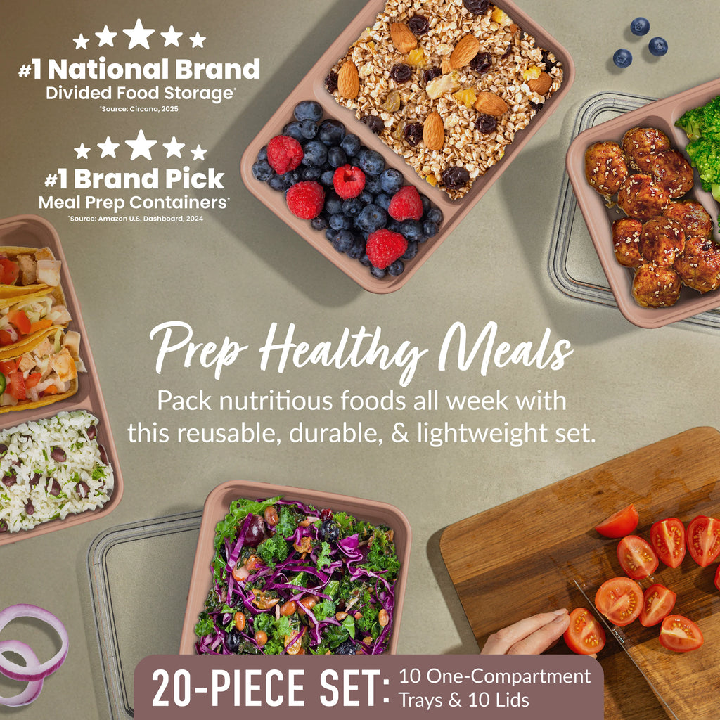 Bentgo Prep 2-Compartment Meal Prep Containers (20-Piece)