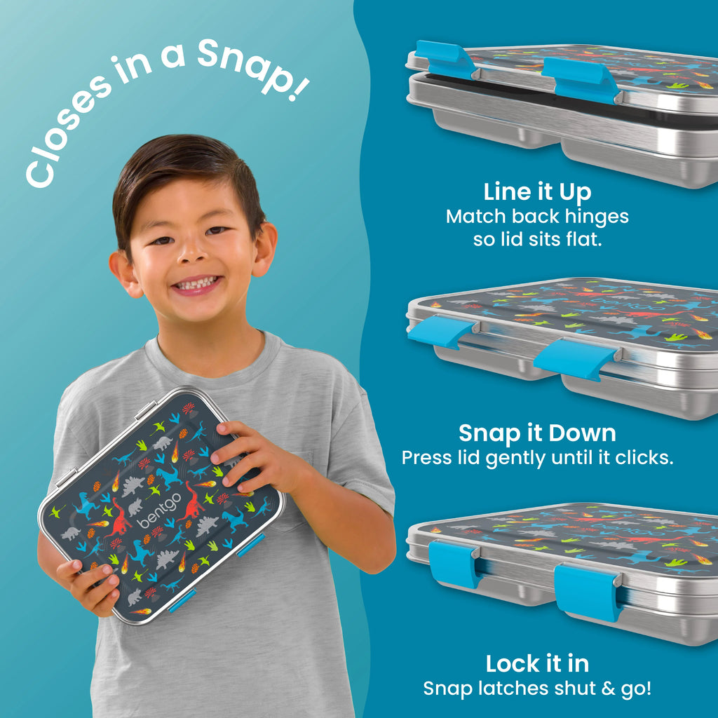 Bentgo Kids Stainless Steel Prints Lunch Box