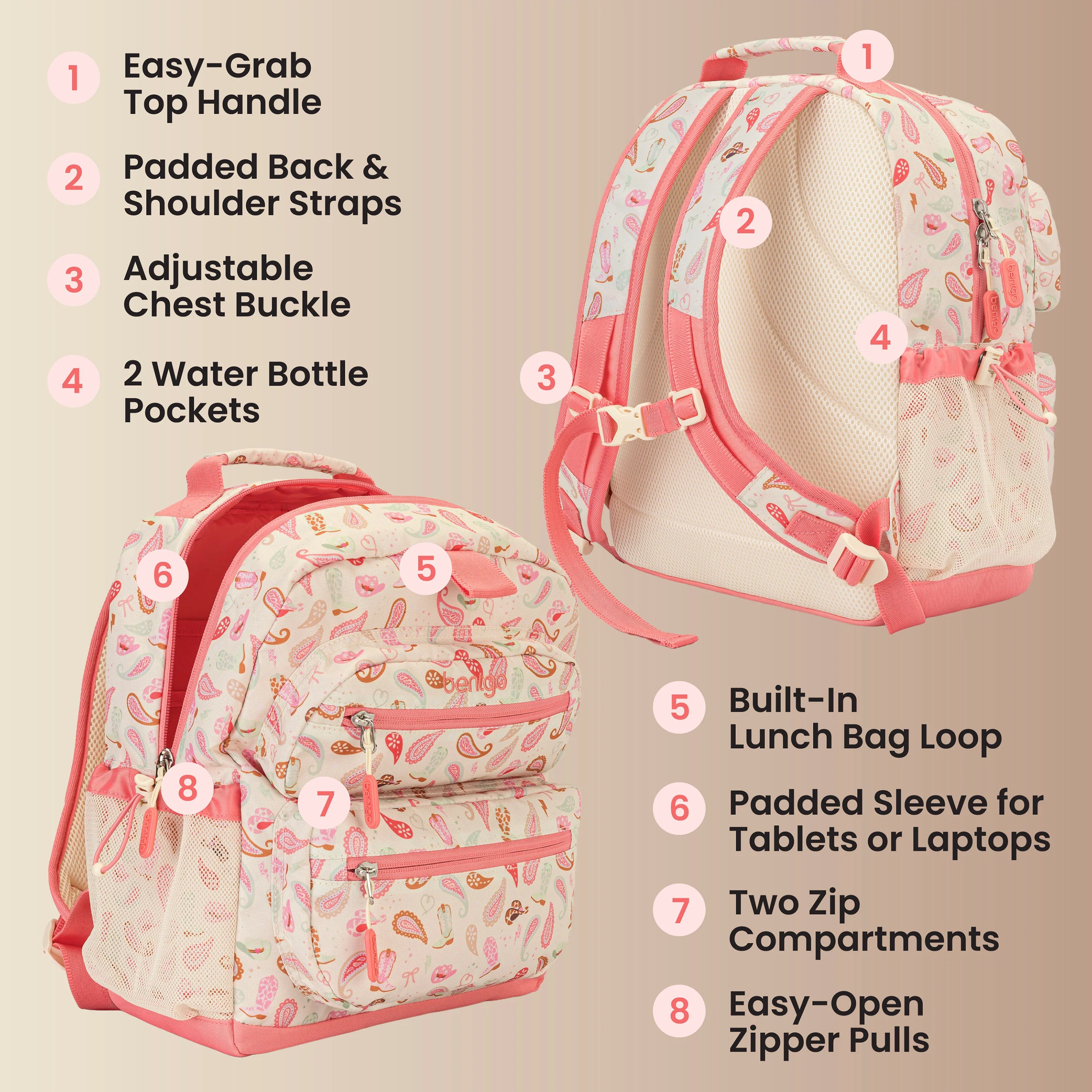 Bentgo Kids Prints Backpack