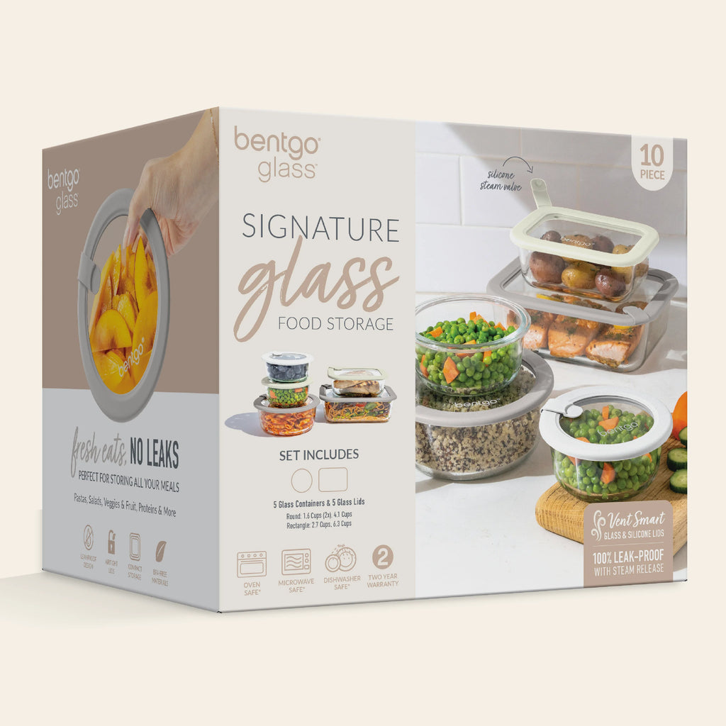 Bentgo Signature Glass Food Storage Set (10-Piece)