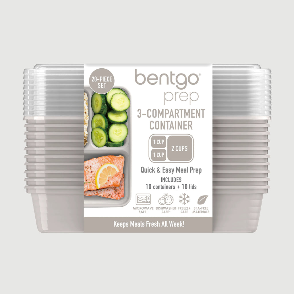Bentgo Prep 3-Compartment Meal Prep Containers (20-Piece)