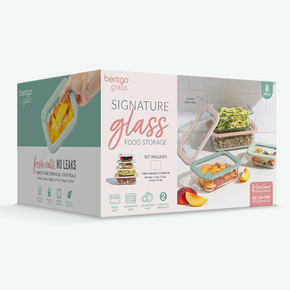 Bentgo Signature Glass Food Storage Set (8-Piece)
