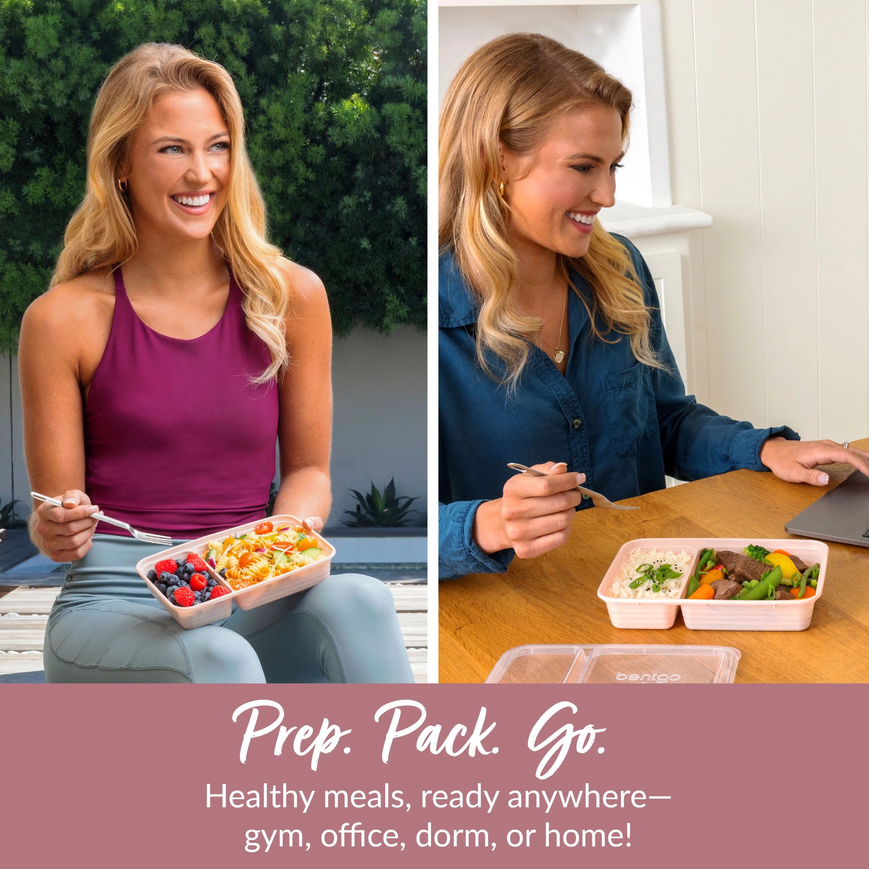 Bentgo Prep 2-Compartment Meal Prep Containers (20-Piece)