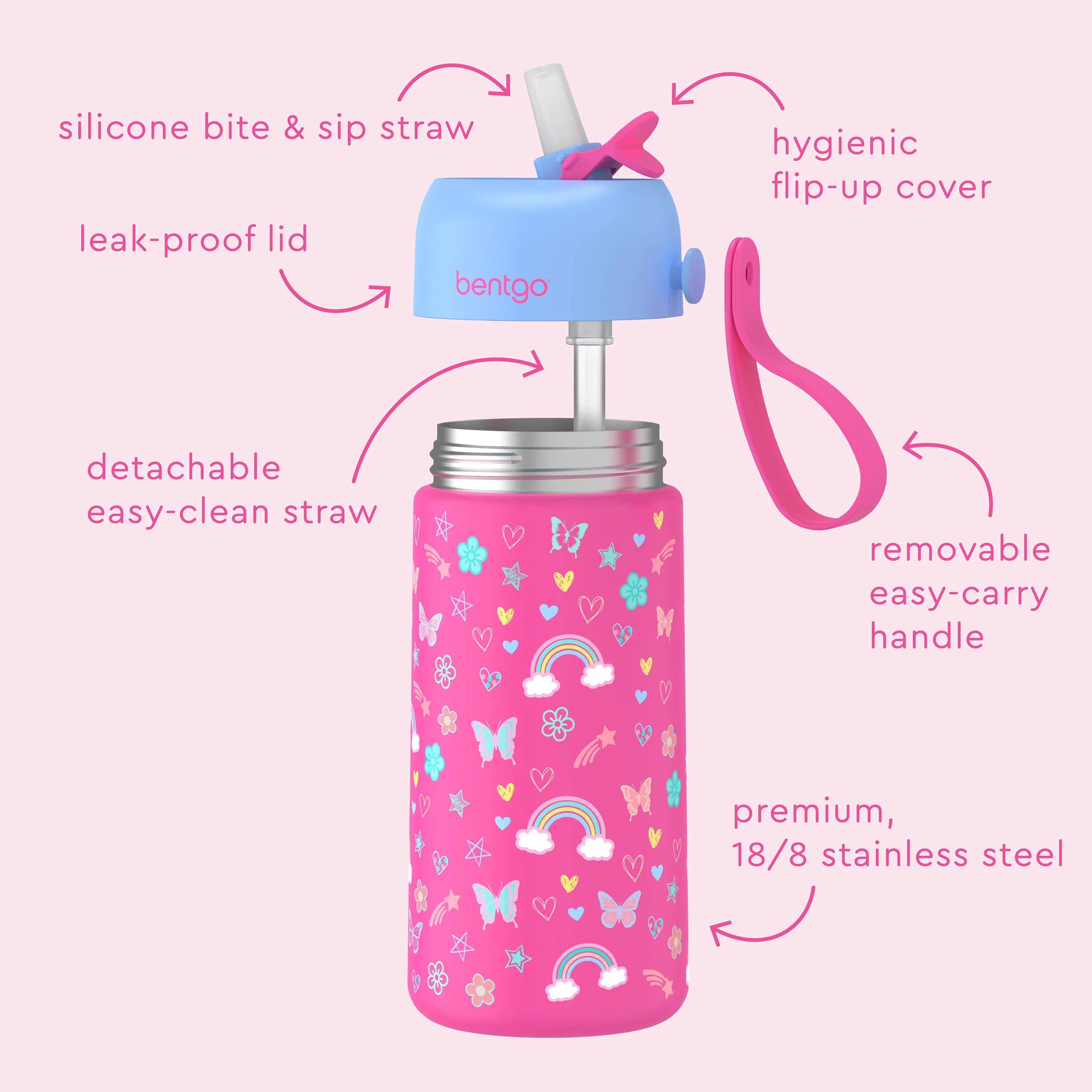 Bentgo Kids Stainless Steel Insulated Water Bottle