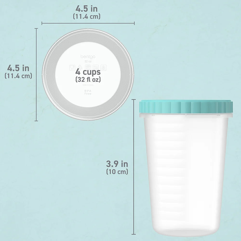 Bentgo Prep Twist-Top Fluid Ounce Containers (20-Piece)
