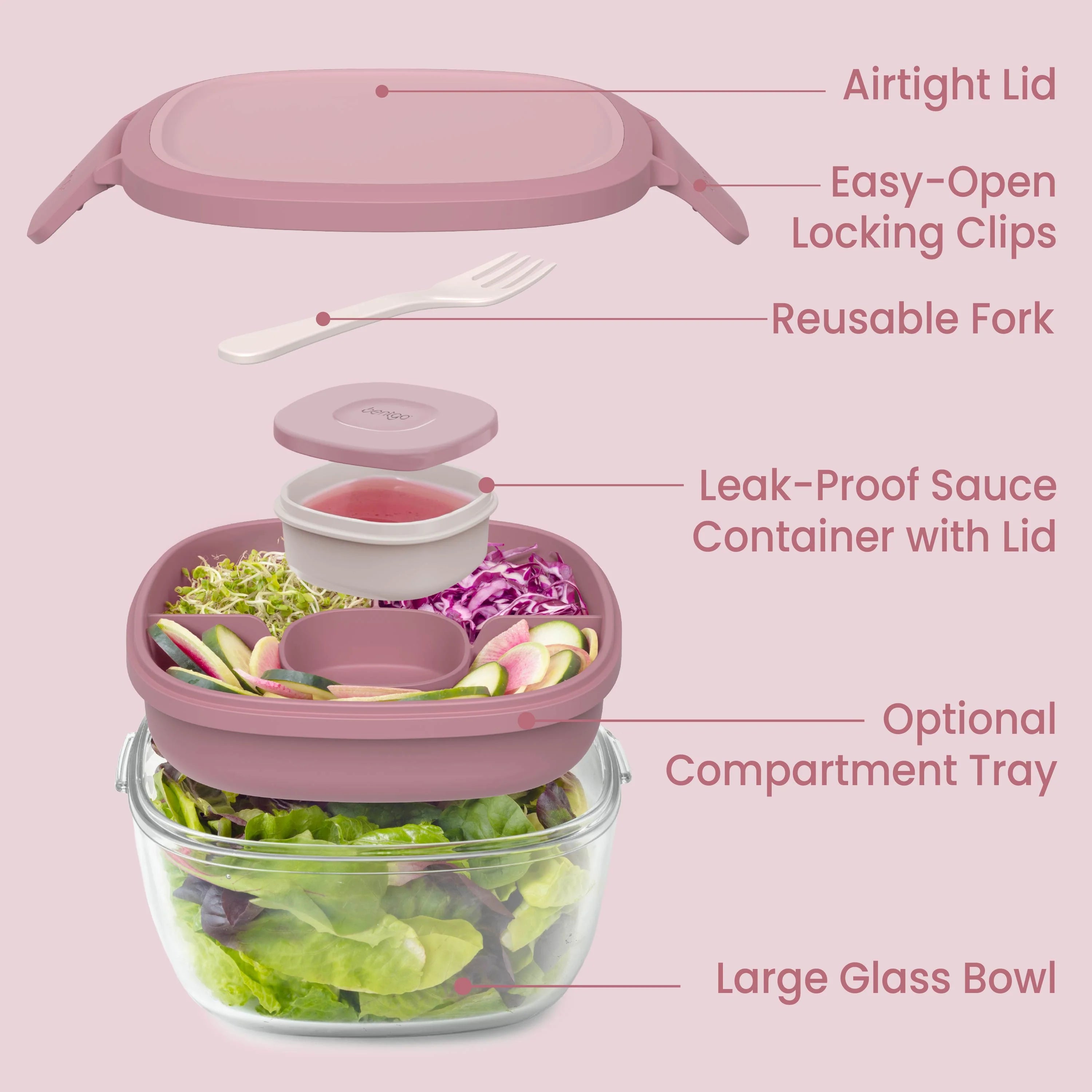 Bentgo Glass Salad Container