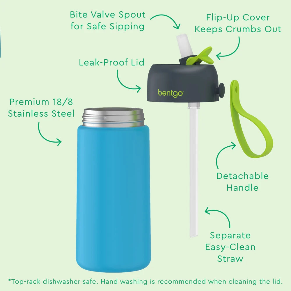 Bentgo Kids Stainless Steel Insulated Water Bottle (2-Pack)