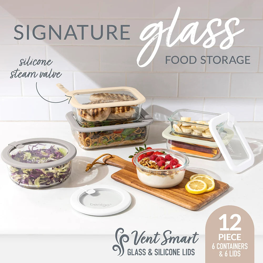 Bentgo Signature Glass Food Storage Set (12-Piece)
