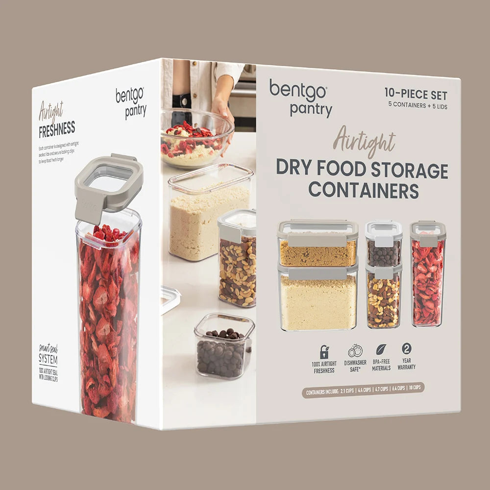 Bentgo Pantry Airtight Dry Food Storage Containers (10-pcs)