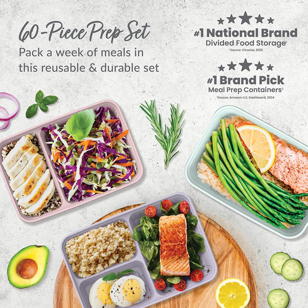 Bentgo Prep 60-Piece Meal Prep Kit