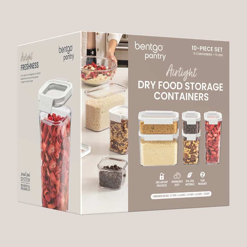 Bentgo Pantry Airtight Dry Food Storage Containers (10-pcs)