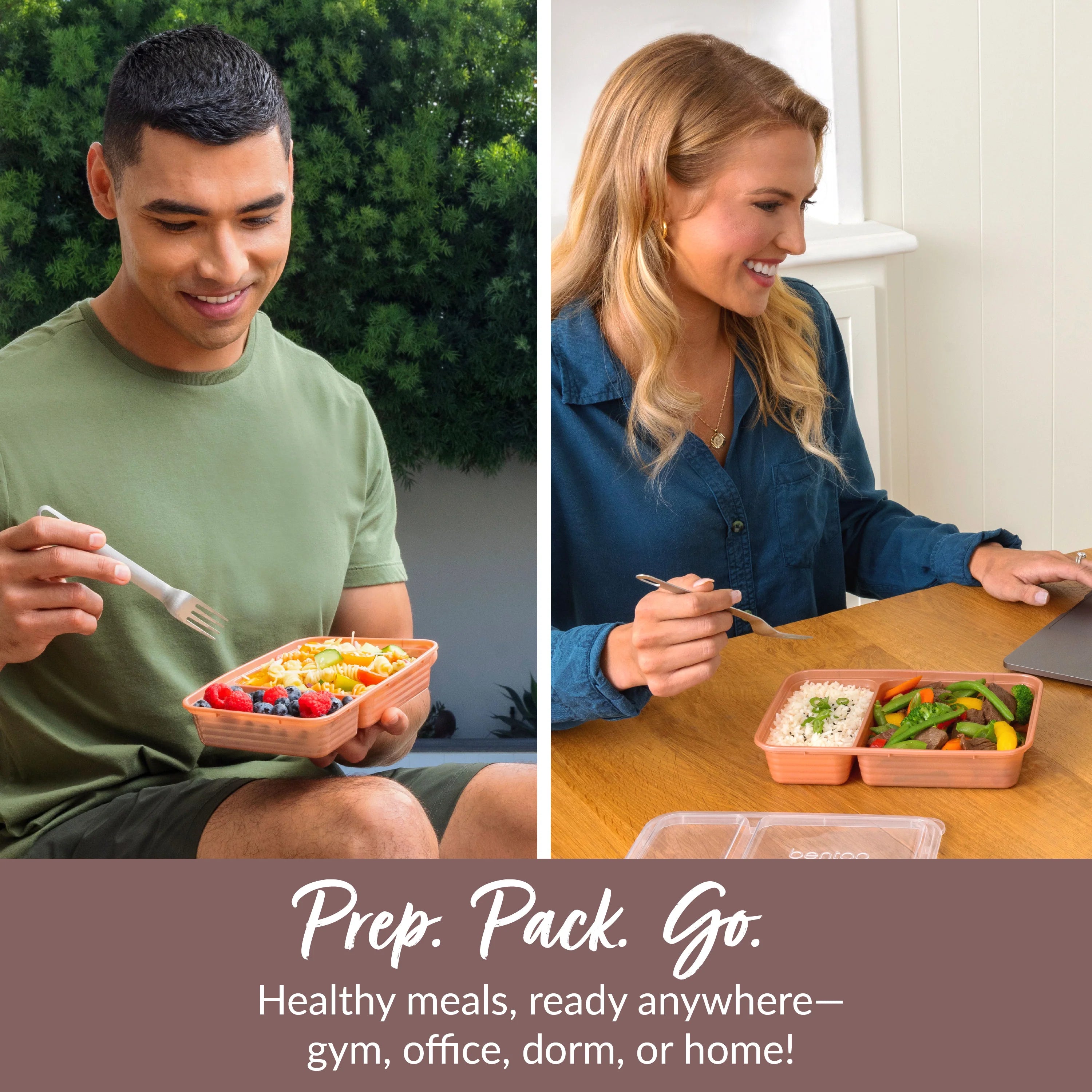 Bentgo Prep 2-Compartment Meal Prep Containers (20-Piece)