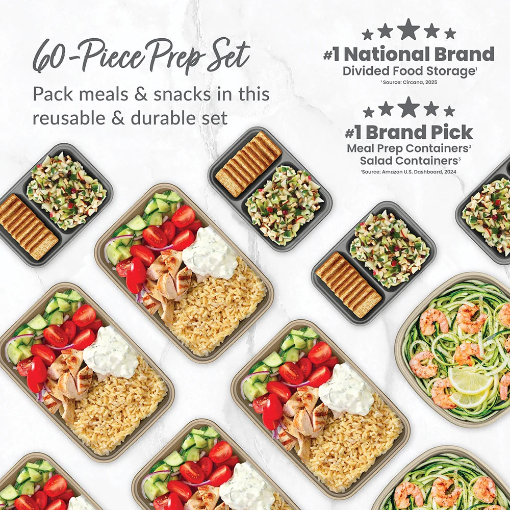 Bentgo Prep 60-Piece Variety Meal Prep Kit