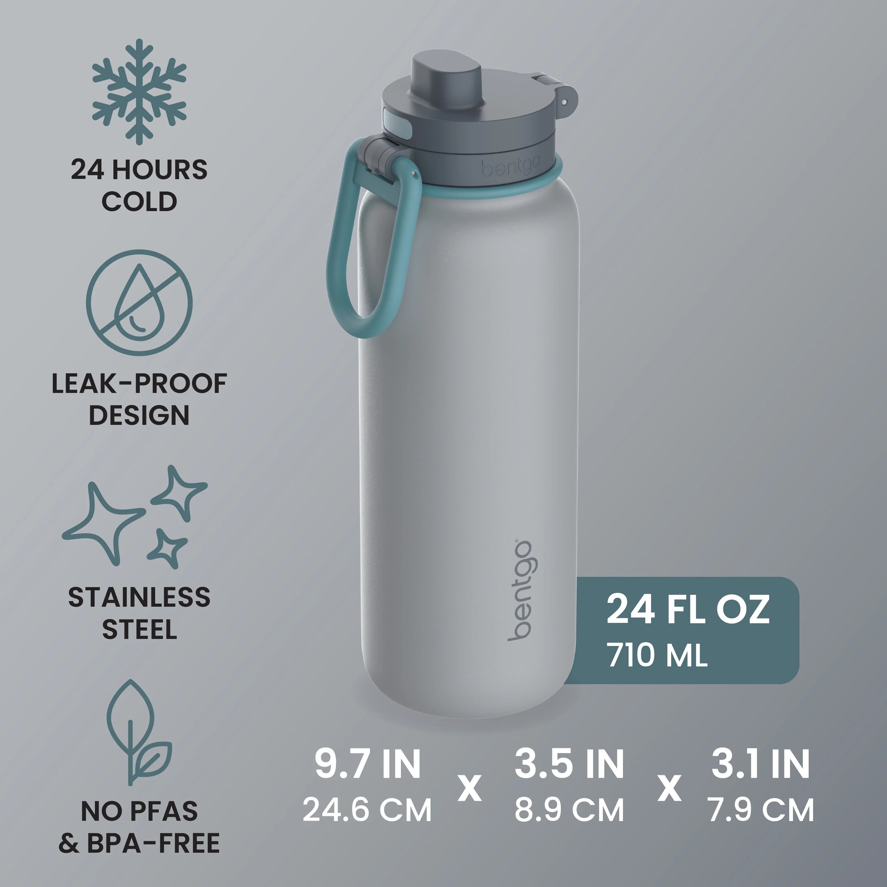 Bentgo Flip 2-in-1 Water Bottle (24 fl oz)