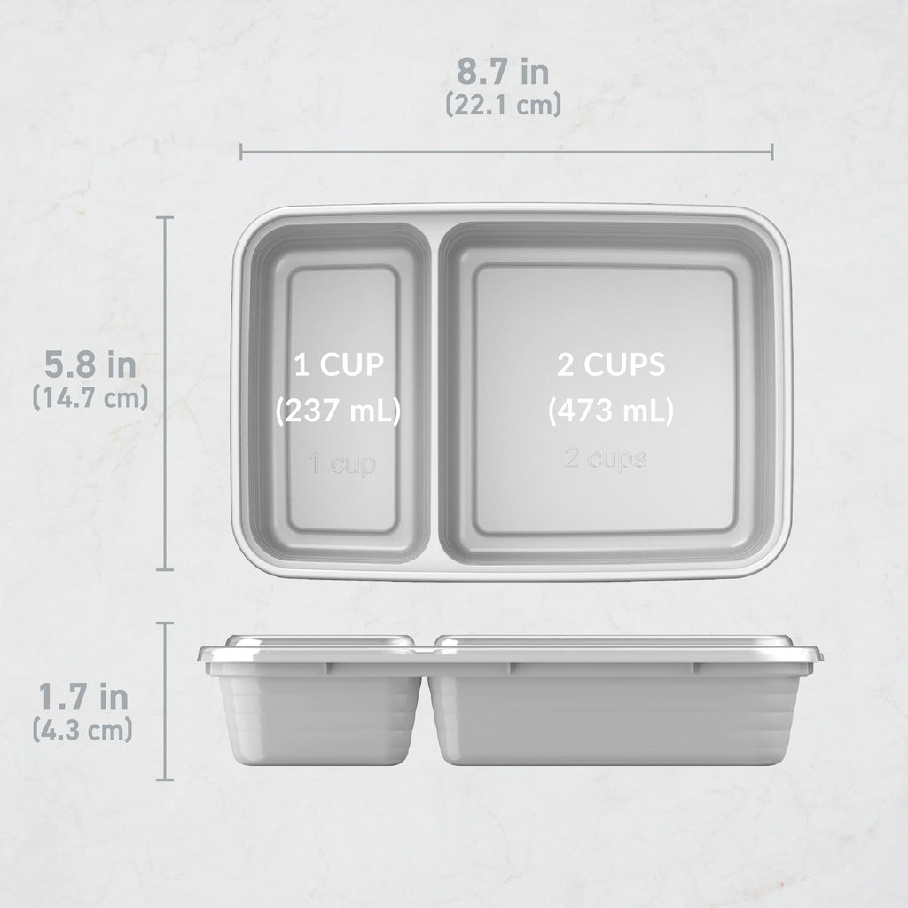 Bentgo Prep 2-Compartment Meal Prep Containers (20-Piece)