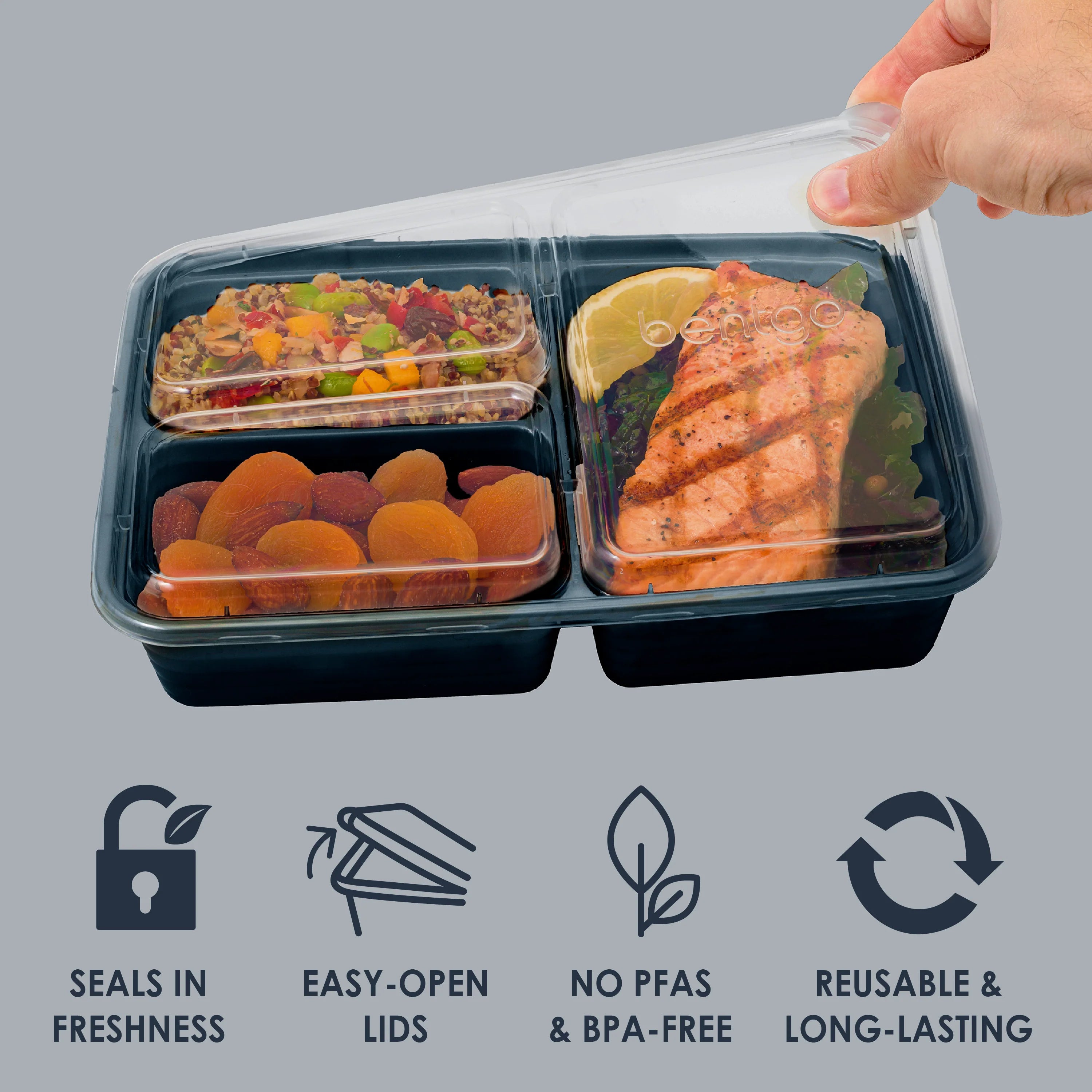Bentgo Prep 3-Compartment Meal Prep Containers (20-Piece)