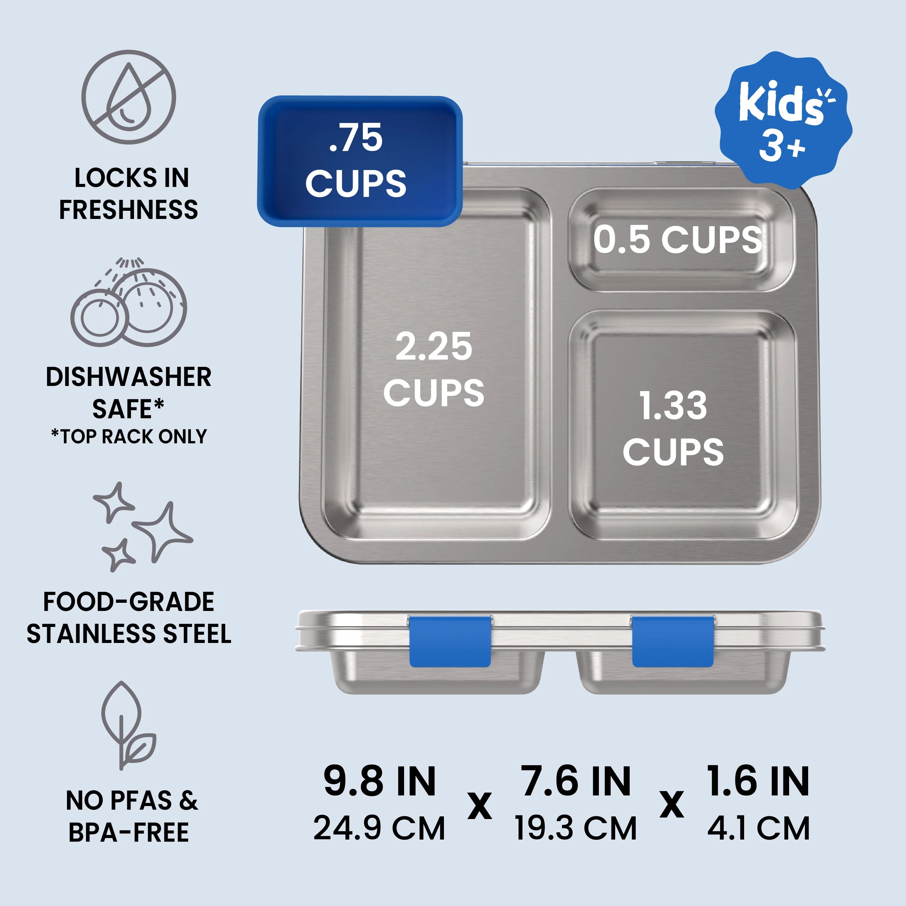 Bentgo Kids Stainless Steel Lunch Box (2-Pack)