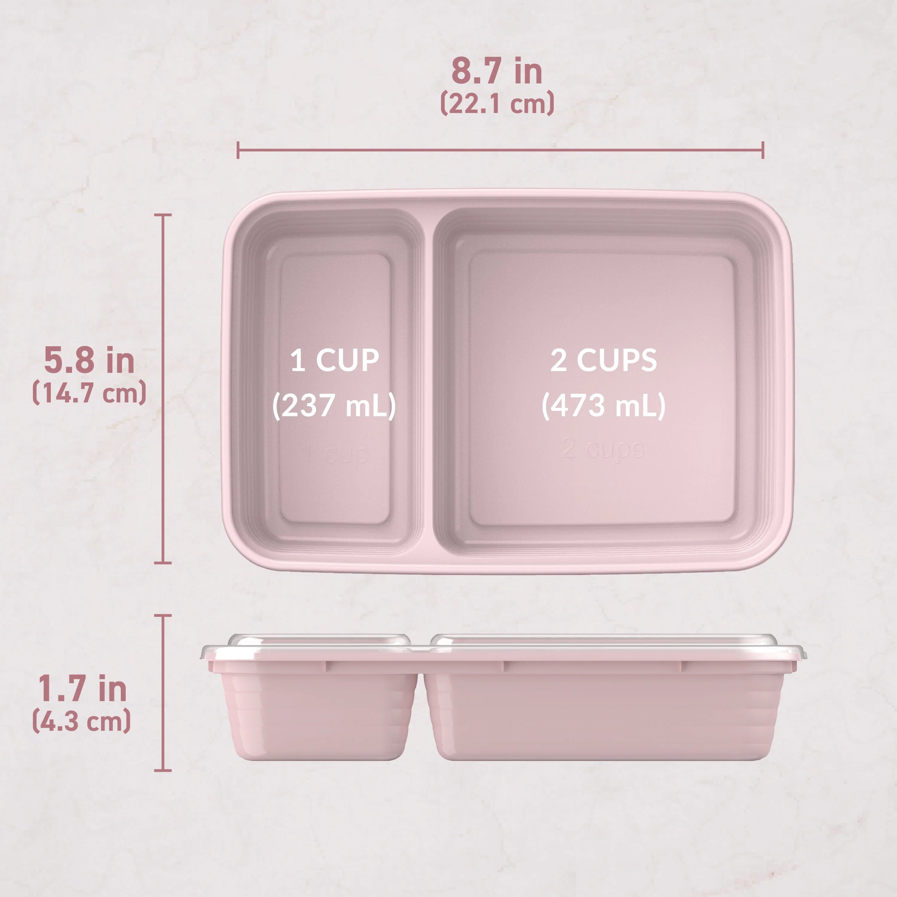 Bentgo Prep 2-Compartment Meal Prep Containers (20-Piece)