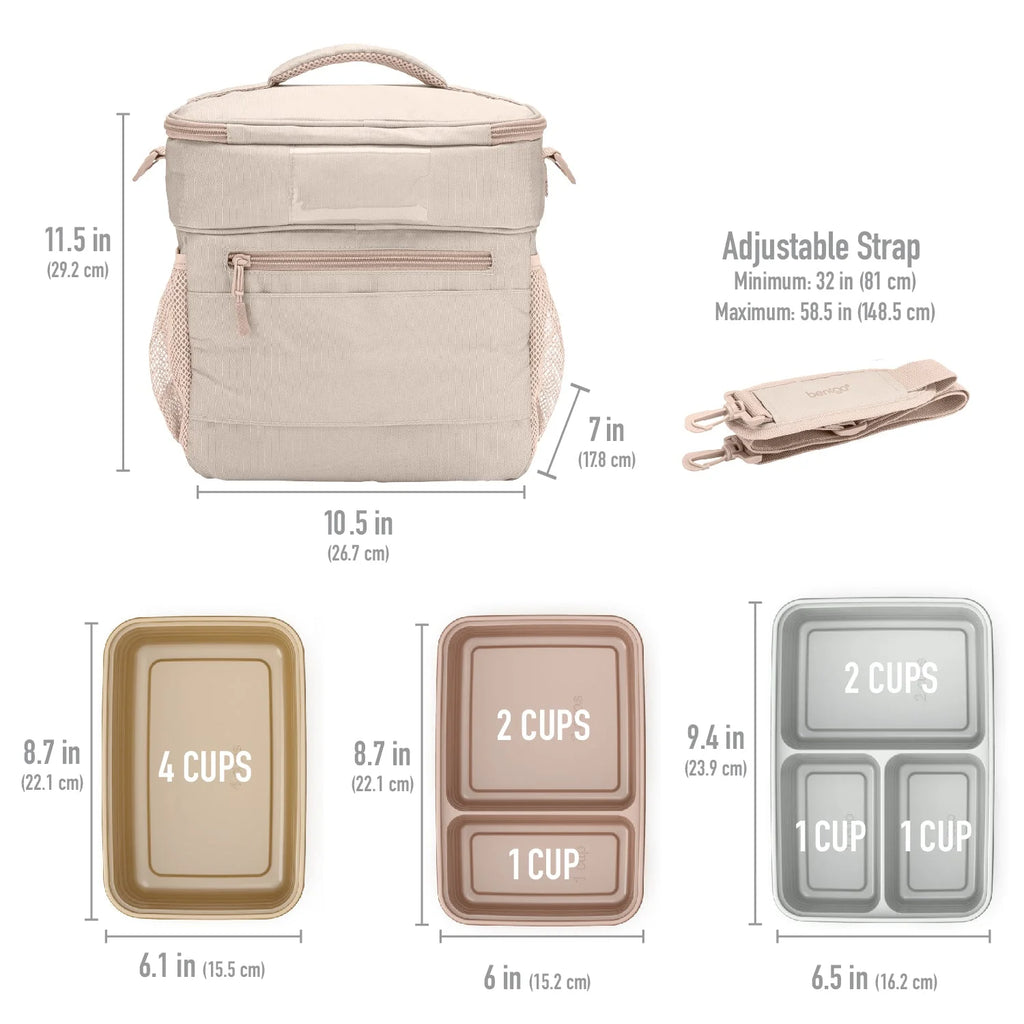 Bentgo Prep Deluxe Bag & 60-Piece Meal Prep Container Set