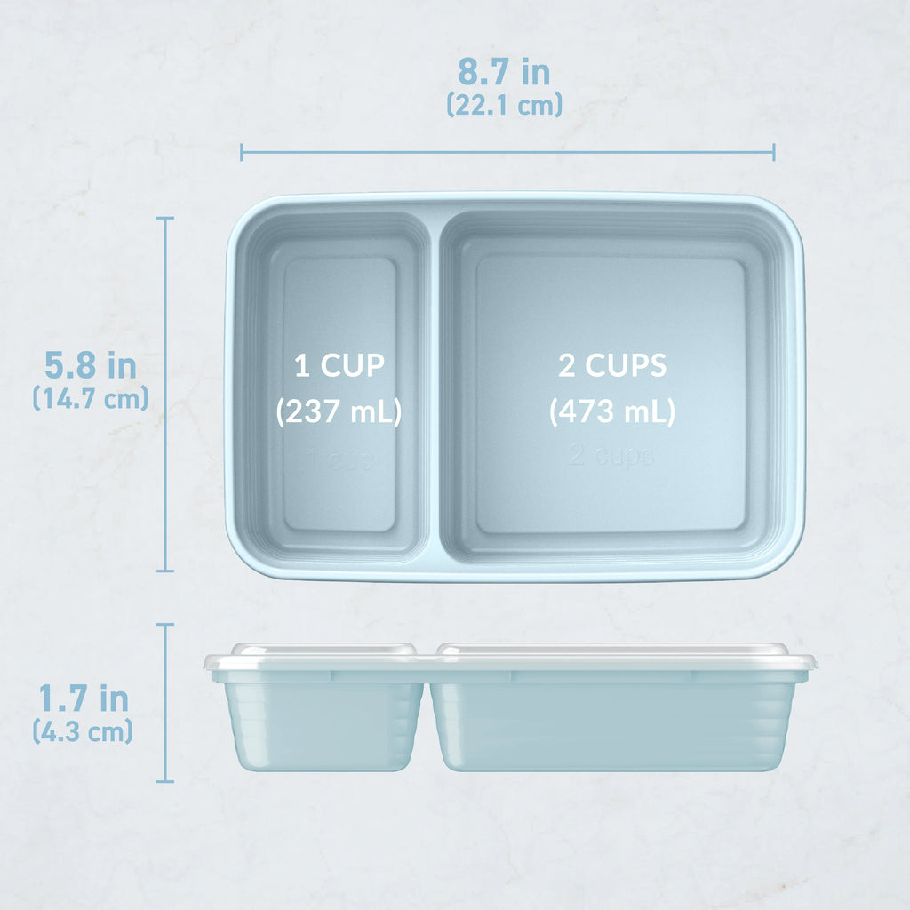 Bentgo Prep 2-Compartment Meal Prep Containers (20-Piece)