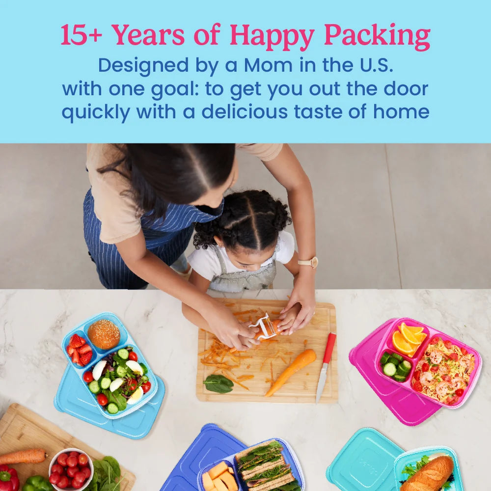 Bentgo Easyboxes 3-Compartment Food Containers 8-Piece Set
