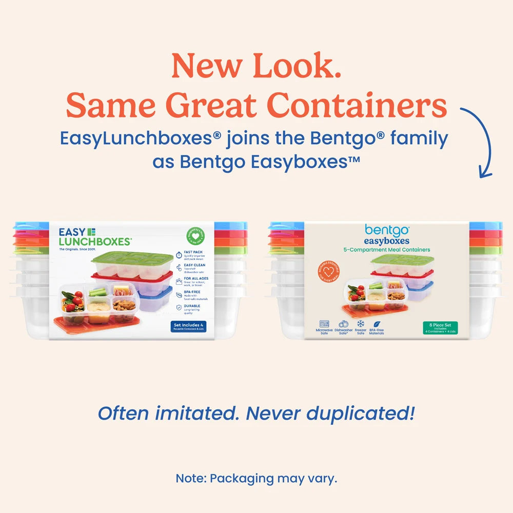 Bentgo Easyboxes 5-Compartment Food Containers 8-Piece Set