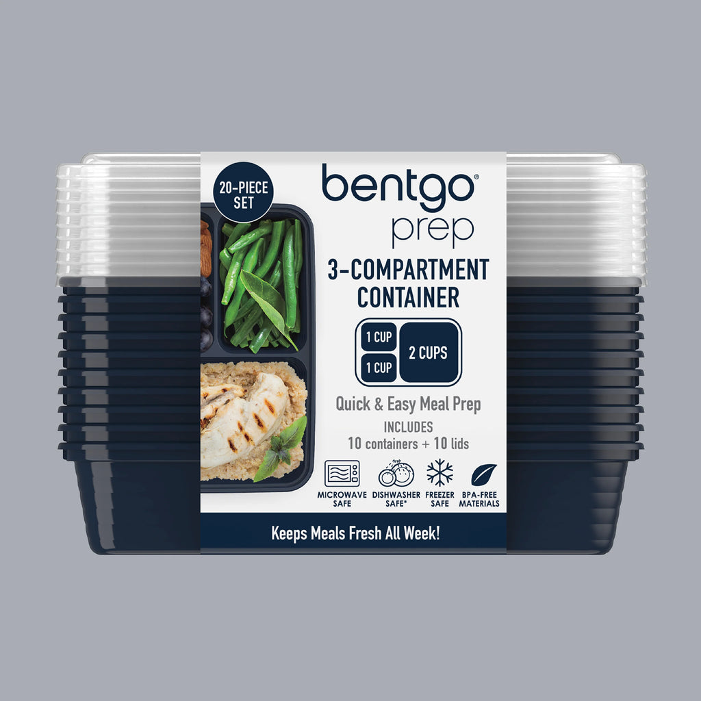 Bentgo Prep 3-Compartment Meal Prep Containers (20-Piece)