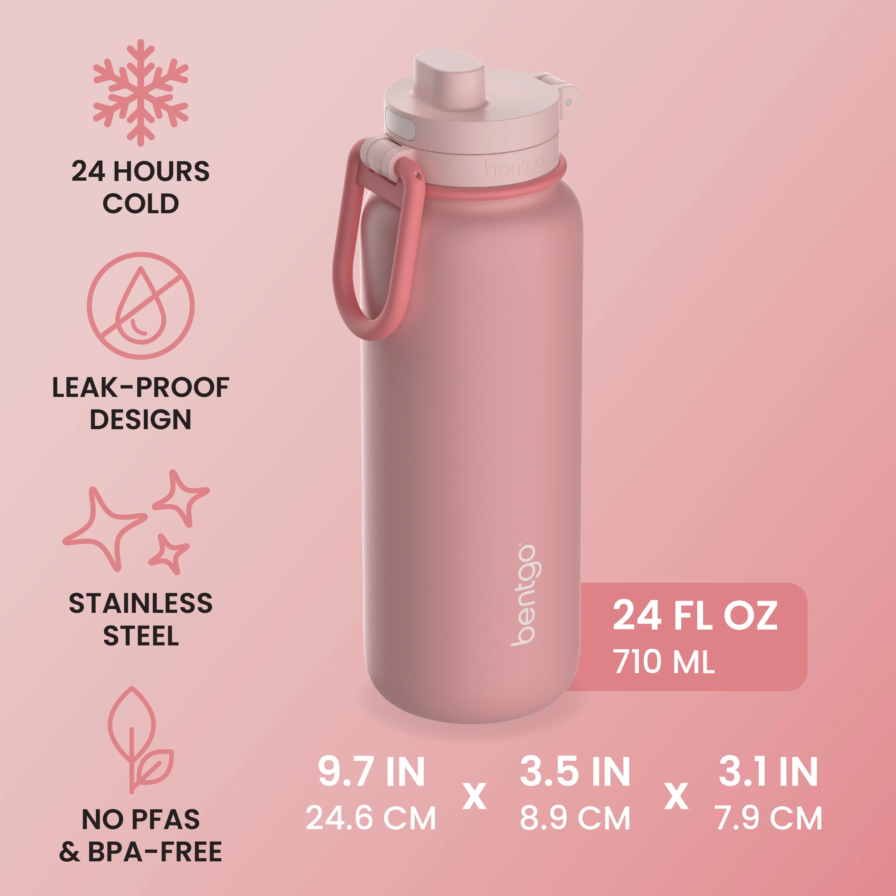 Bentgo Flip 2-in-1 Water Bottle (24 fl oz)