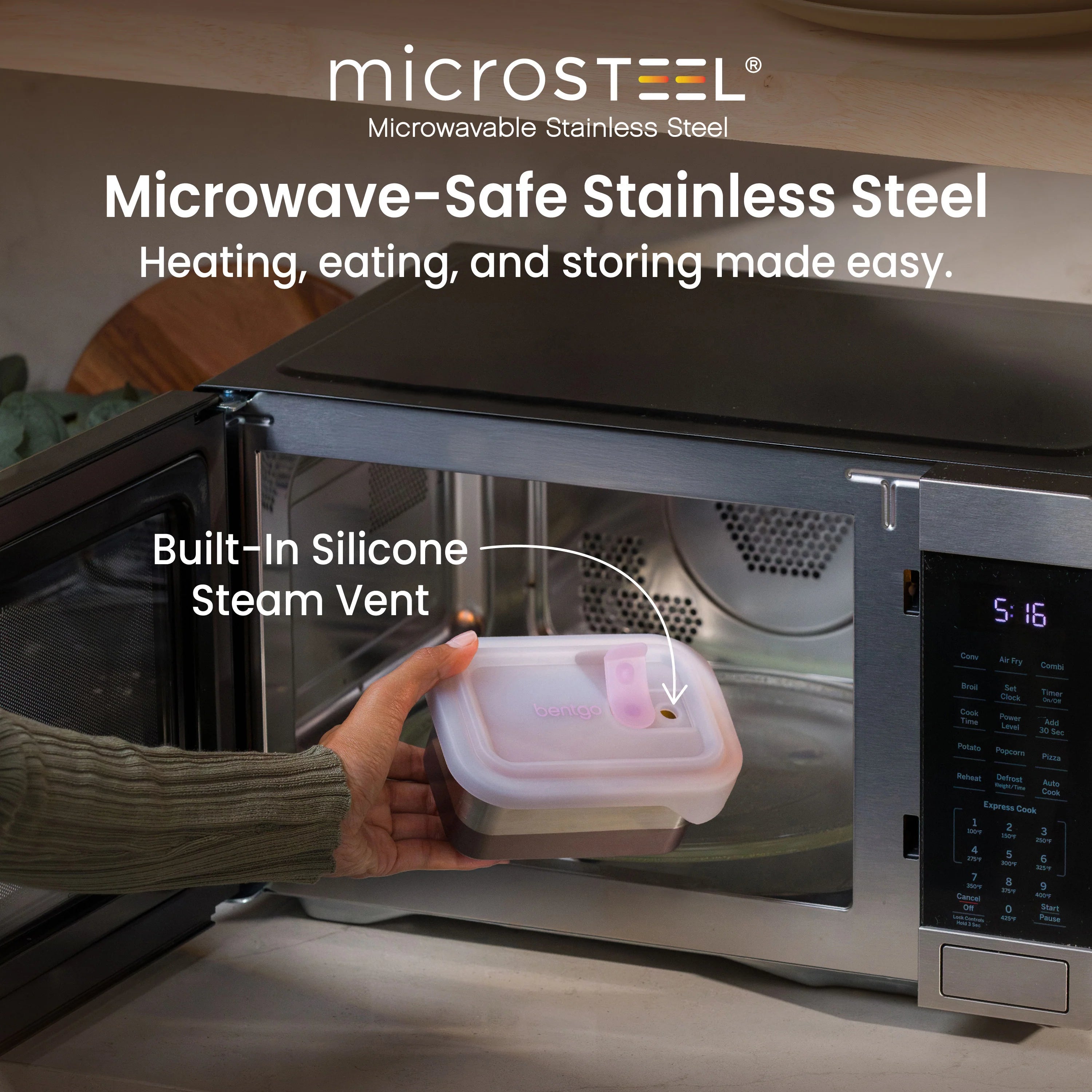 Bentgo MicroSteel Heat & Eat Container