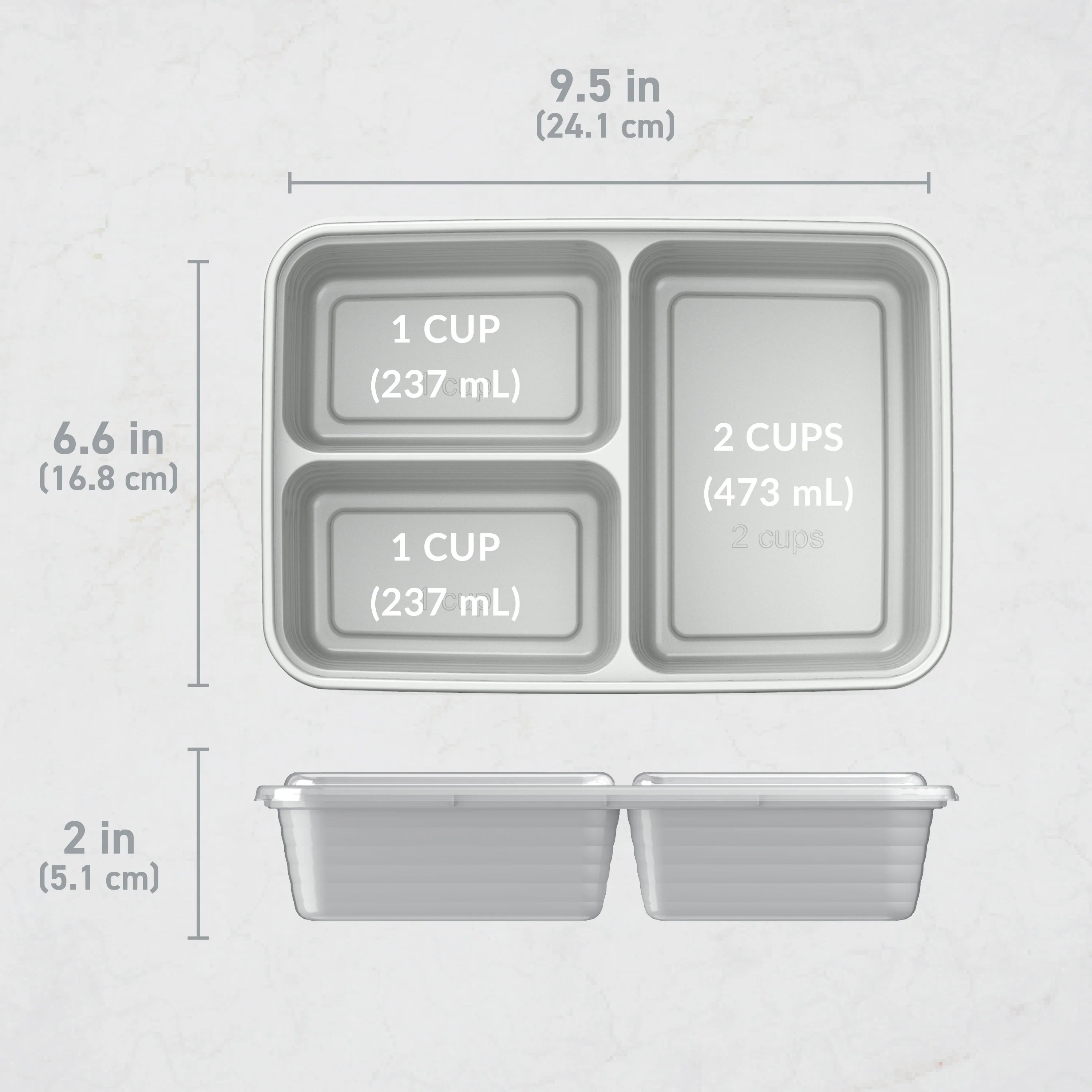 Bentgo Prep 3-Compartment Meal Prep Containers (20-Piece)