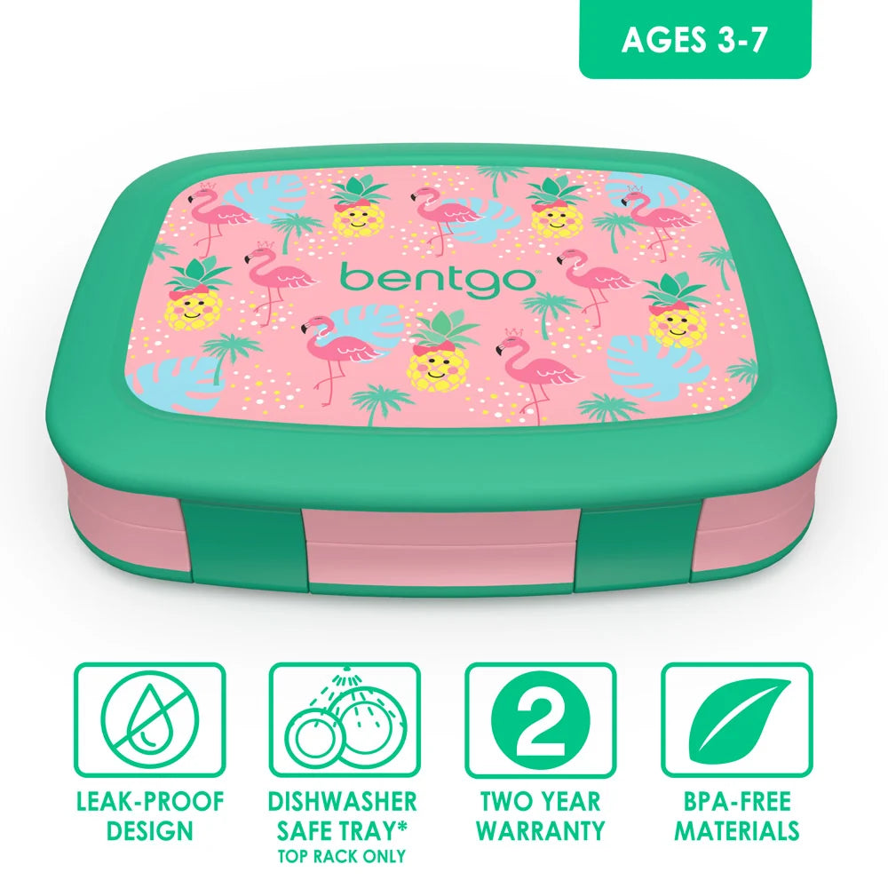 Bentgo Kids Prints Lunch Box, Lunch Bag, & Ice Packs