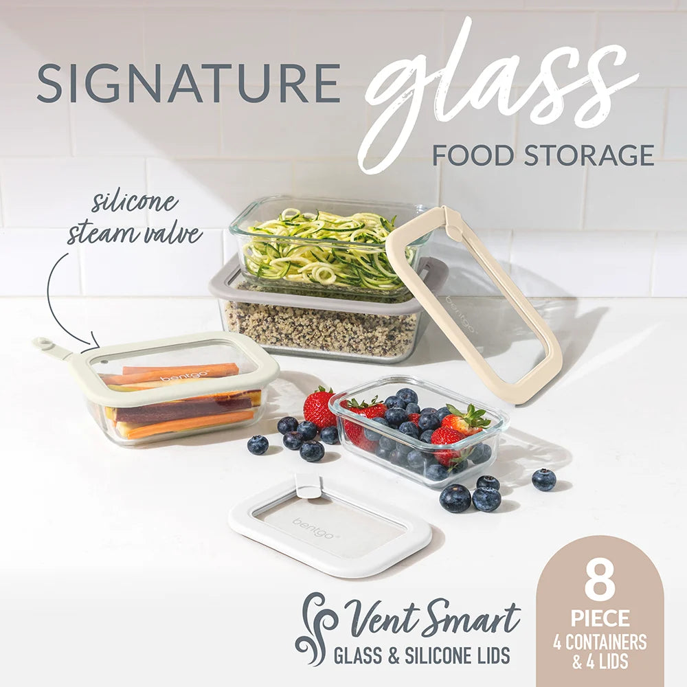 Bentgo Signature Glass Food Storage Set (8-Piece)