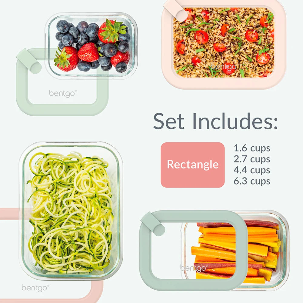 Bentgo Signature Glass Food Storage Set (8-Piece)