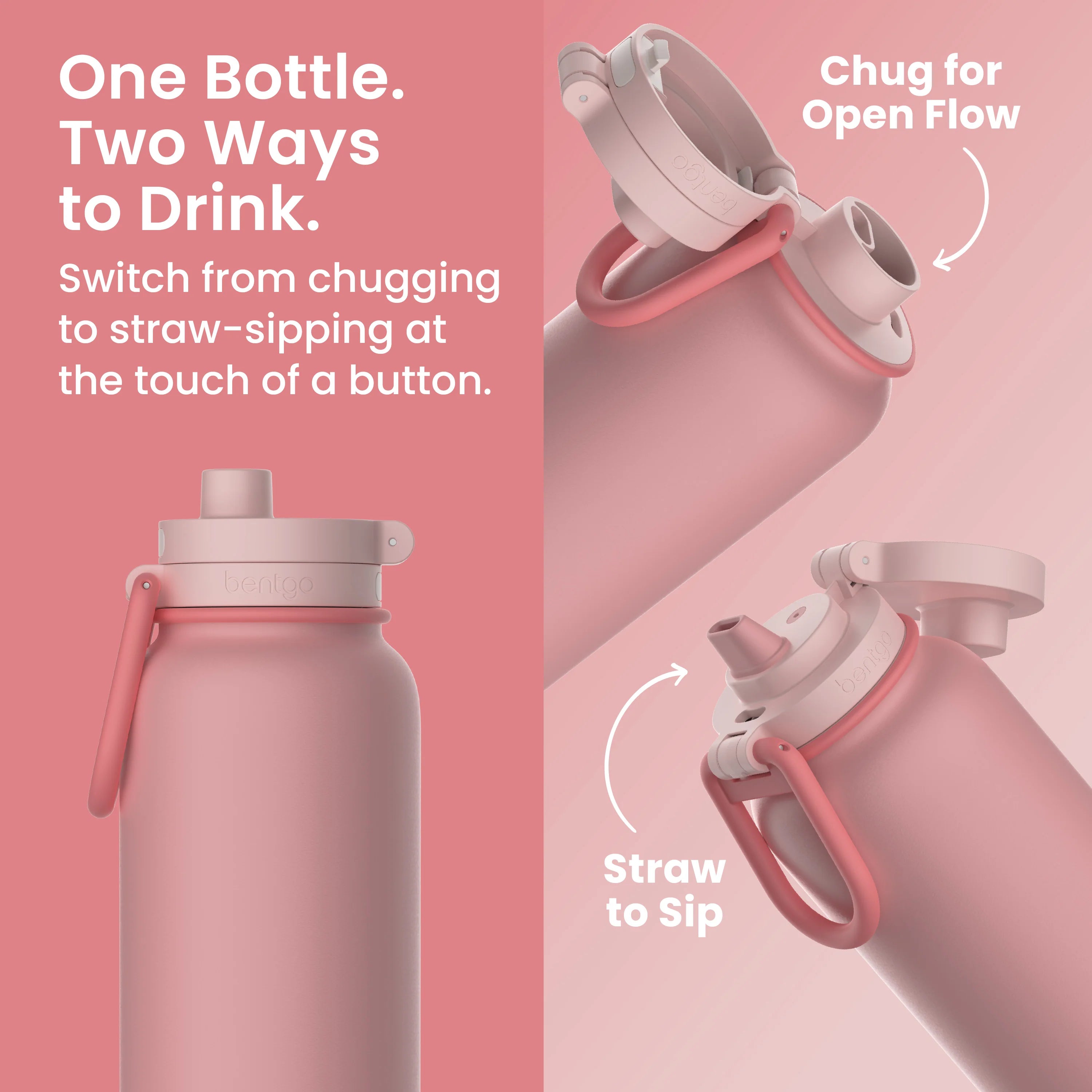 Bentgo Flip 2-in-1 Water Bottle (32 fl oz)