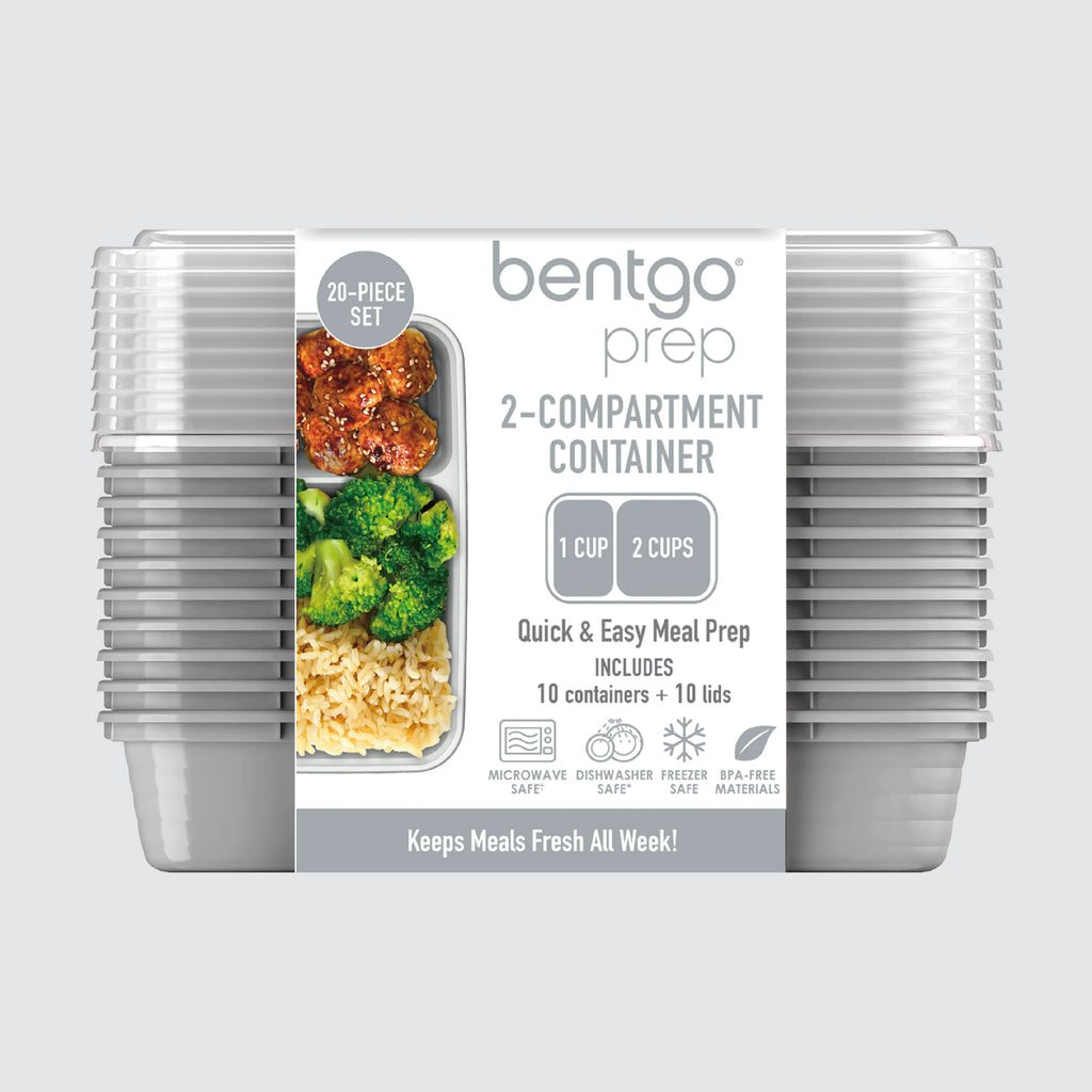 Bentgo Prep 2-Compartment Meal Prep Containers (20-Piece)