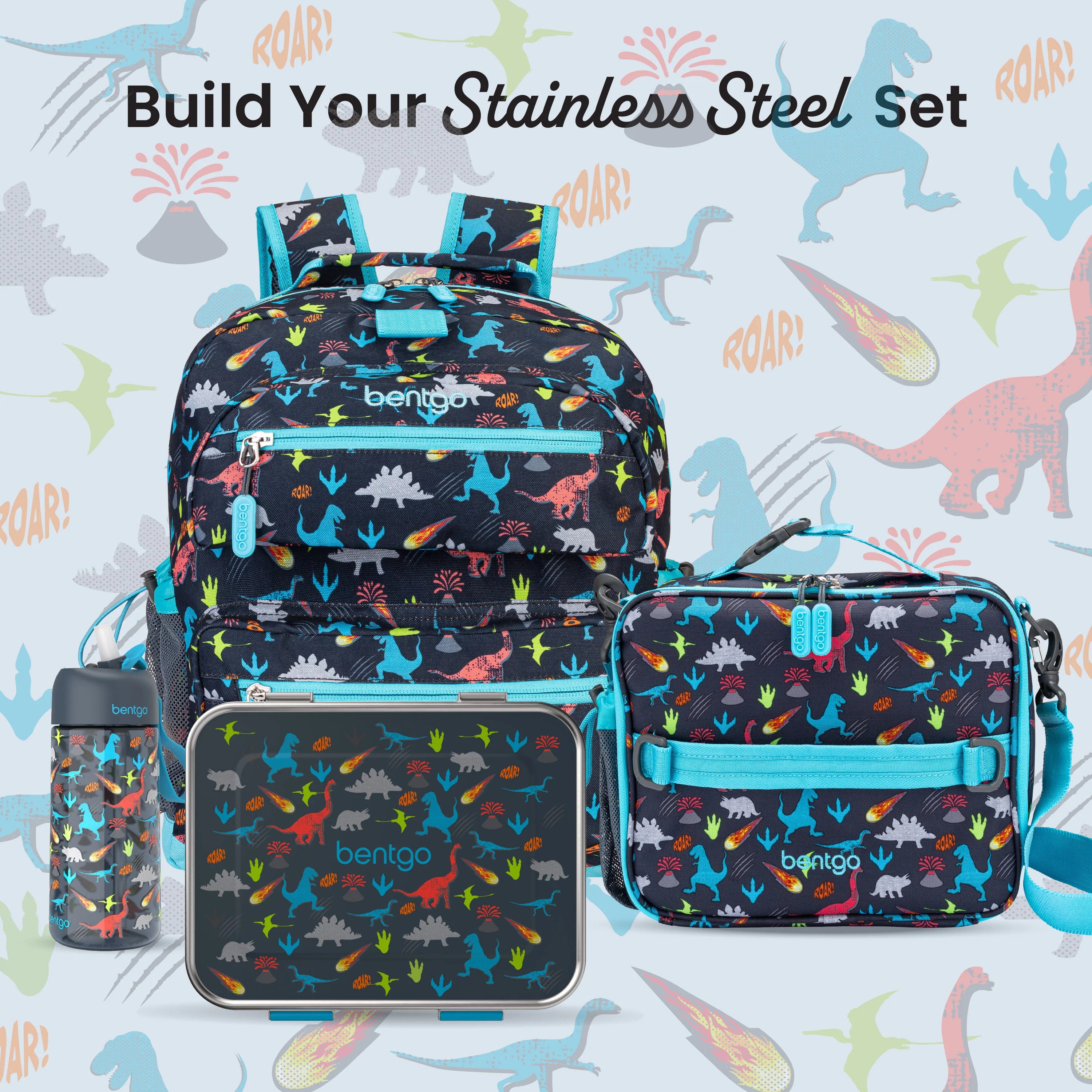 Bentgo Kids Stainless Steel Prints Lunch Box