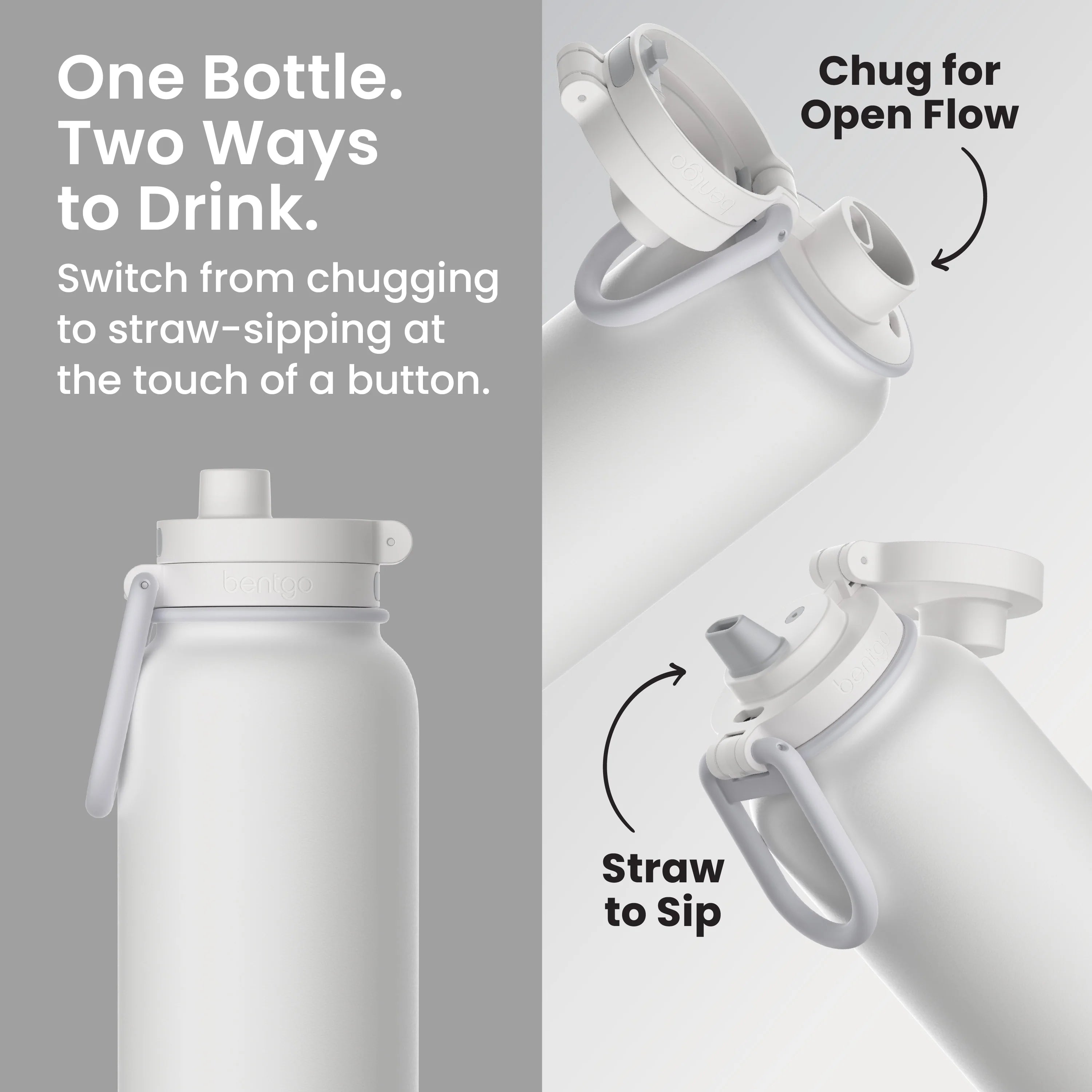 Bentgo Flip 2-in-1 Water Bottle (32 fl oz)