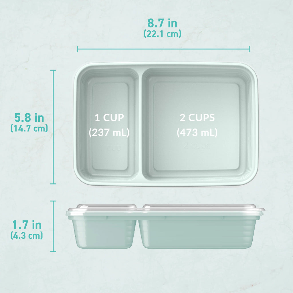 Bentgo Prep 2-Compartment Meal Prep Containers (20-Piece)