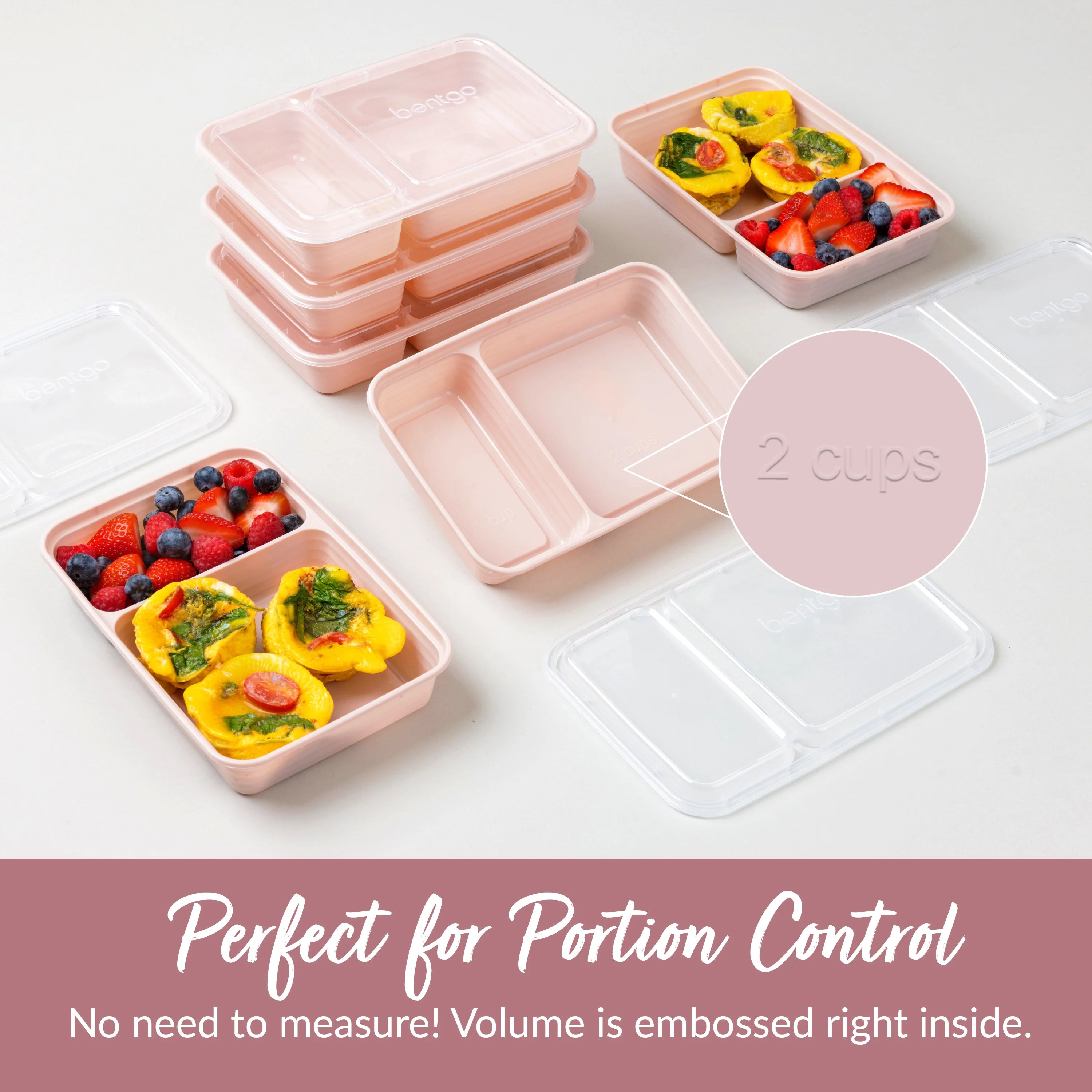 Bentgo Prep 2-Compartment Meal Prep Containers (20-Piece)