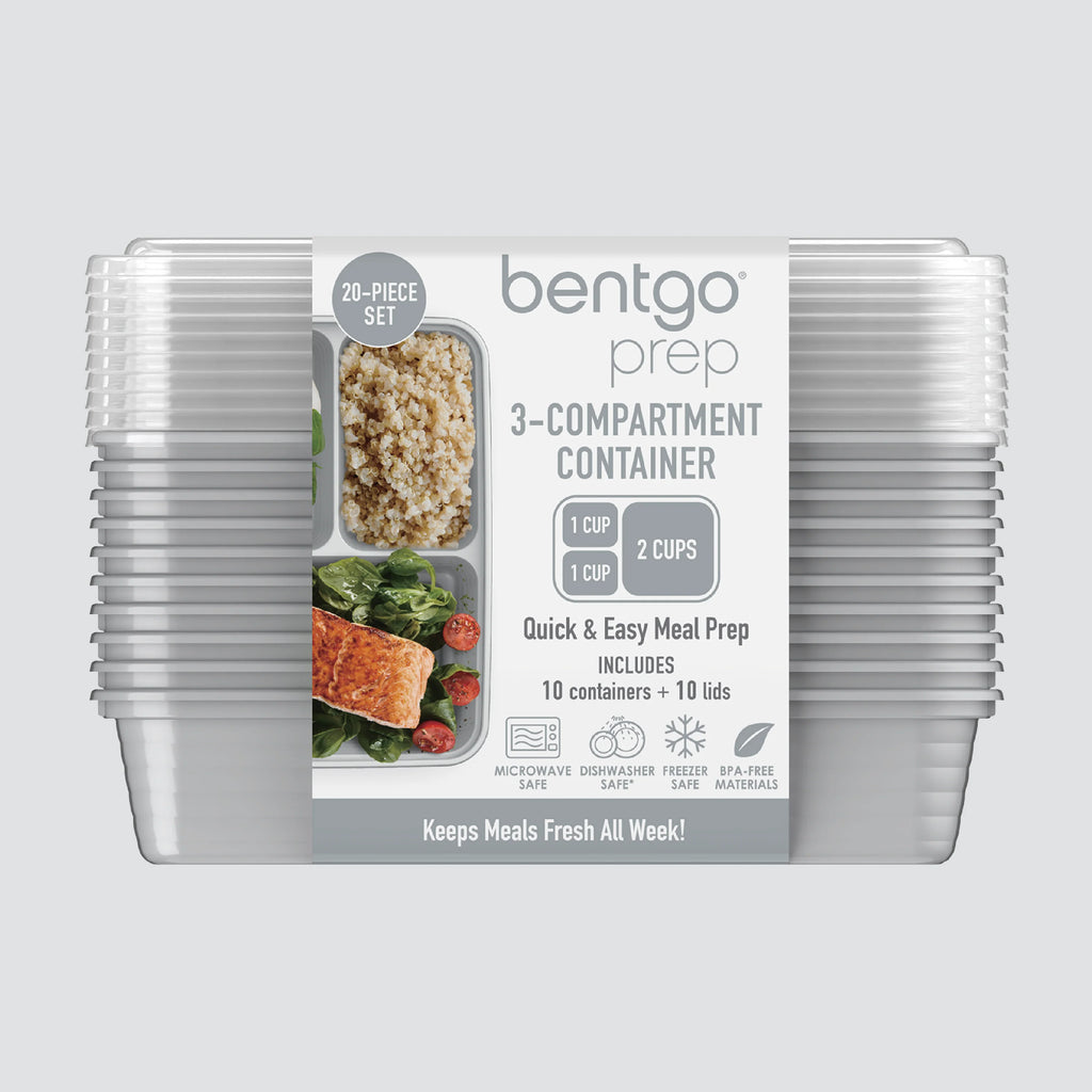 Bentgo Prep 3-Compartment Meal Prep Containers (20-Piece)