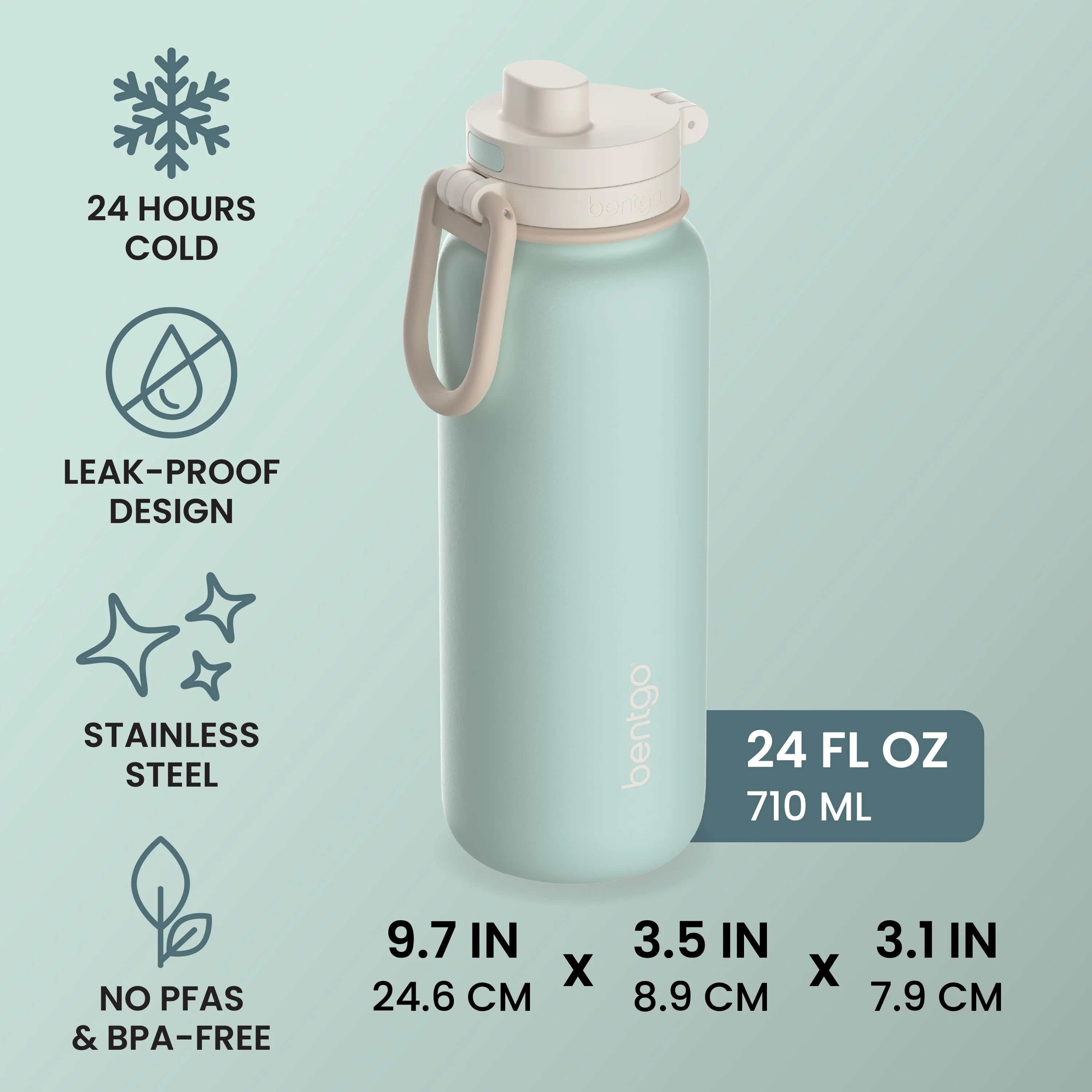 Bentgo Flip 2-in-1 Water Bottle (24 fl oz)